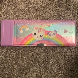Unicorn Pen Case Pencil sharpener multi functional 2-sided holder - F/S
